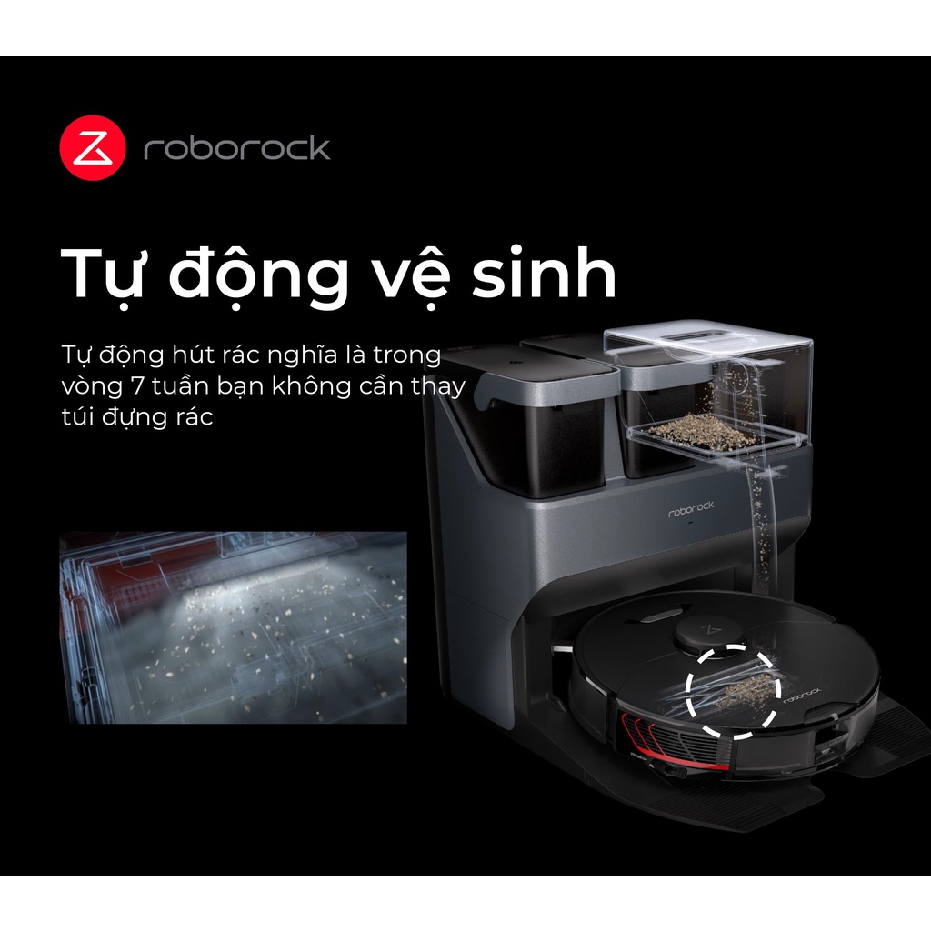 Robot Hút Bụi Lau Nhà Thông Minh Roborock S7 MaxV Ultra Bản Quốc Tế - Hàng Chính Hãng