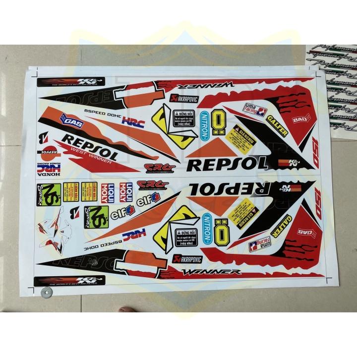 Tem rời dành cho winner repsol trắng