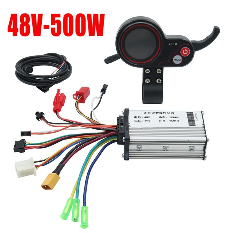 Bộ điều khiển 36V 500W MR-100 LCD Display Dashboard Dashboard cho Kugoo M4 Phụ kiện xe tay ga điện Color: 36V