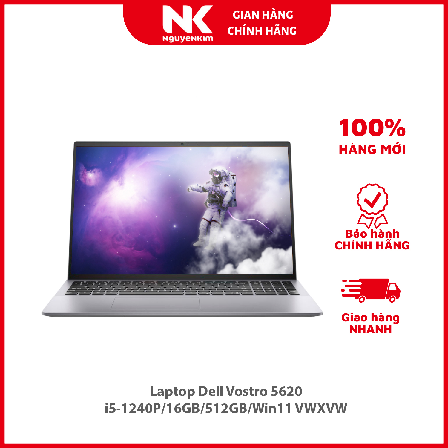 Laptop Dell Vostro 5620 i5-1240P/16GB/512GB/Win11 VWXVW - Hàng chính hãng