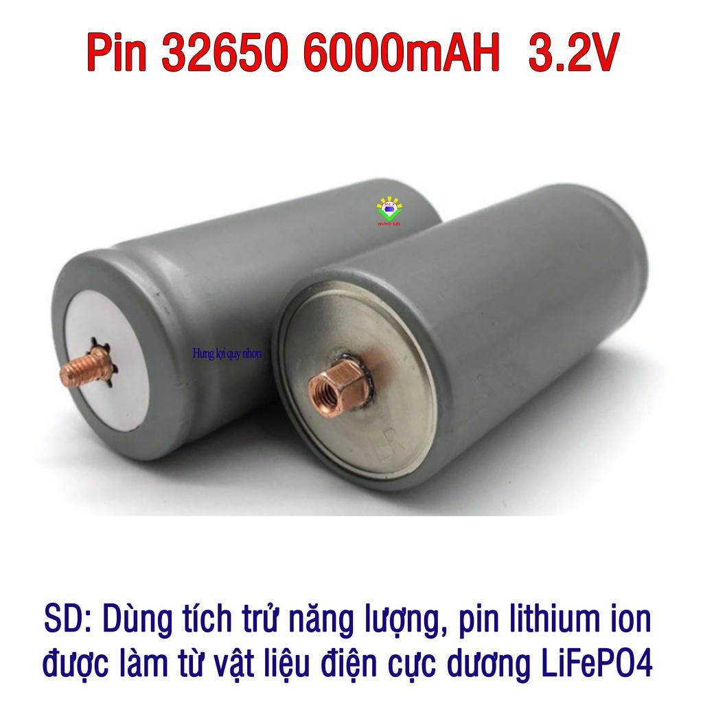 Pin lithium sắt LiFePO4 32650 dung lượng 6000mAH 3.2V