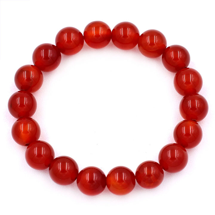 Vòng tay chuỗi hạt mã não đỏ 10 ly 16 hạt