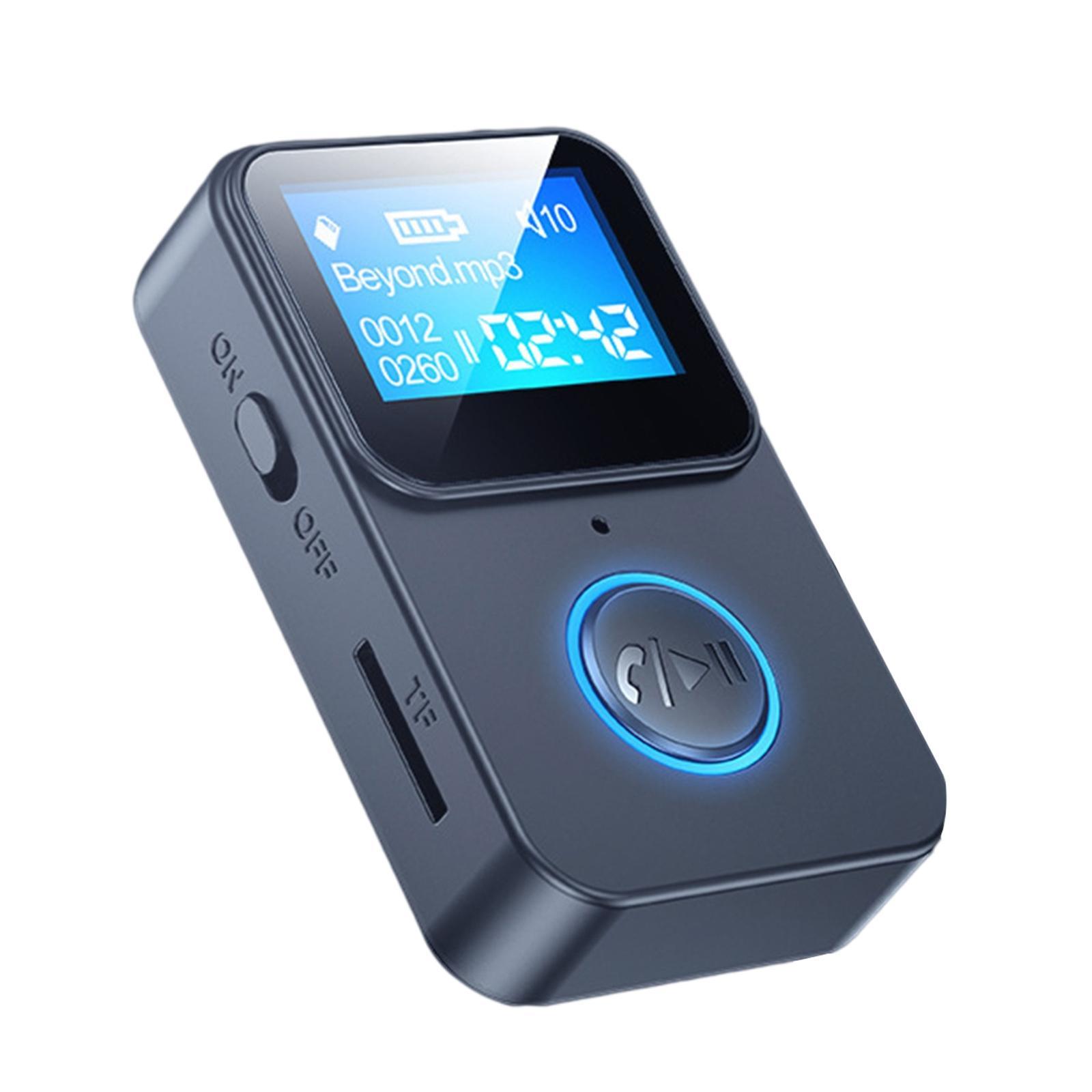 Bluetooth 5.0 Adapter 3.5mm AUX Low Latency Stereo Audio Receiver Headphones