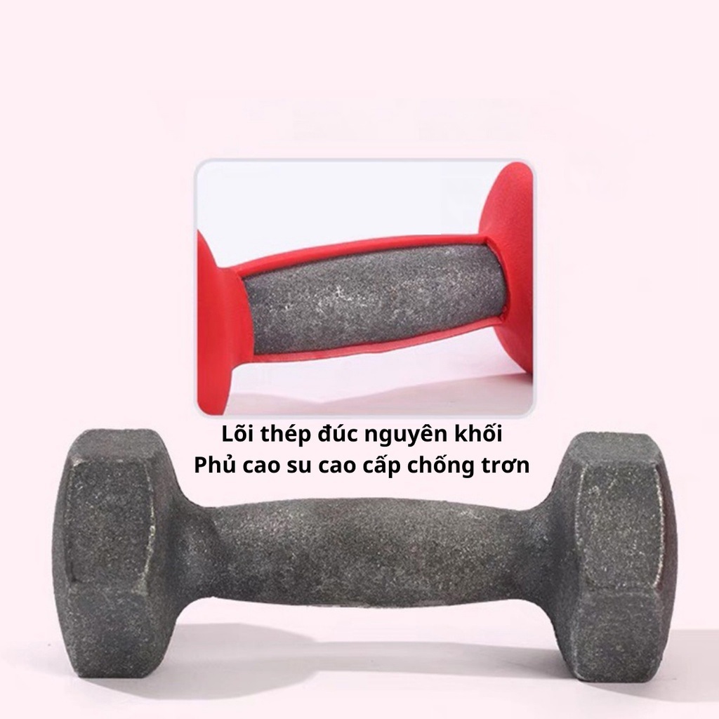Tạ tay 1kg tập gym yoga pilates Thể Dục tại nhà cho nam nữ - Hàng chính hãng dododios
