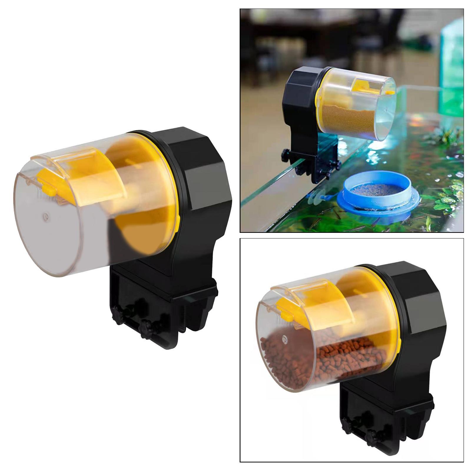 Automatic Feeder Turtle Tank Aquarium 12/24H Timer Feeders on Weekend