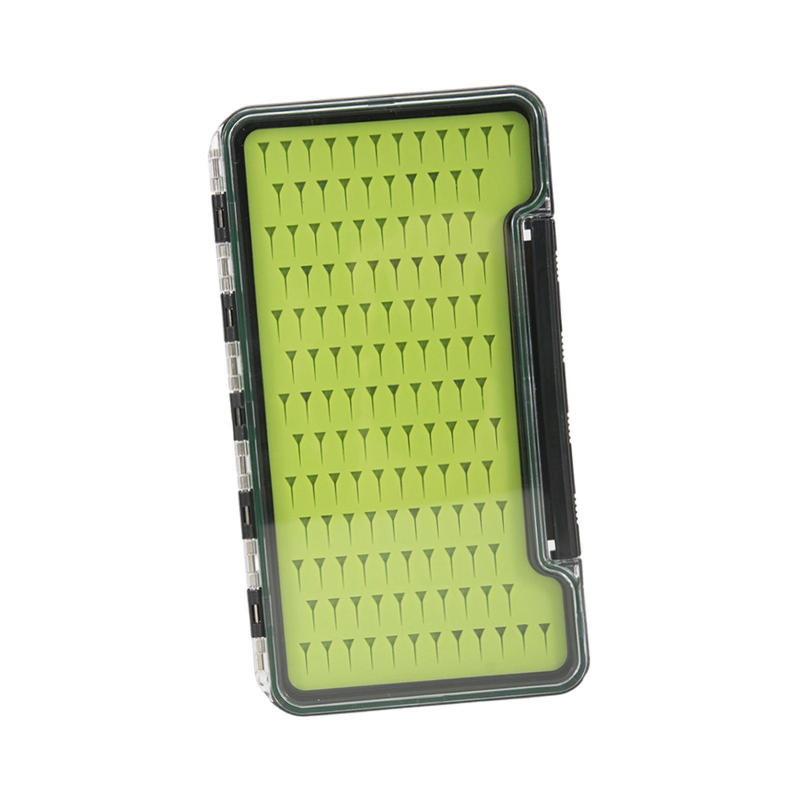 Lightweight Fly Fishing Box with Clear Lid, Waterproof Fishing Lure Hook Tackle Storage Container Fishing Streamers Case Organizer for Baitcasting