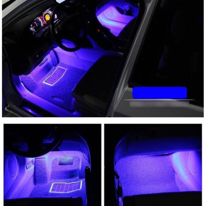 ️GIÁ TỐT️ Bộ Đèn Led Cảm Biến Mạch_Trang Trí Gầm Ghế, Gầm Taplo, Chân Thắng _ Có Điều Khiển Đổi 8 Màu Cao Cấp