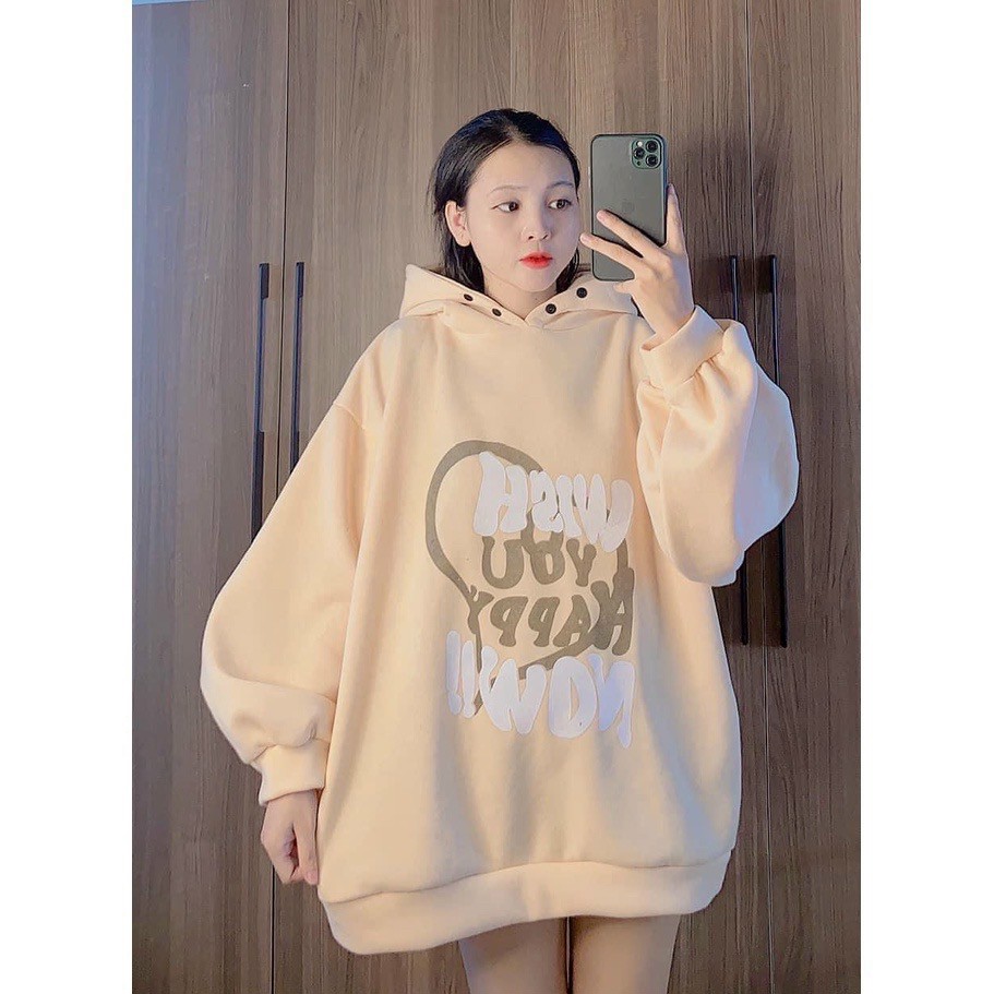 Áo Hoodie WISH YOU Có Nón Mũ 2 Lớp - FREESHIP ĐẸP -Khoác Nỉ Ngoại Unisex Kiểu Hàn Quốc Đẹp Chống Nắng Nam Nữ