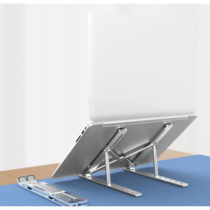 Kệ Giá Đỡ Laptop Stand Nhôm Tản Nhiệt Có Túi Vải Bảo Vệ Chống Trầy