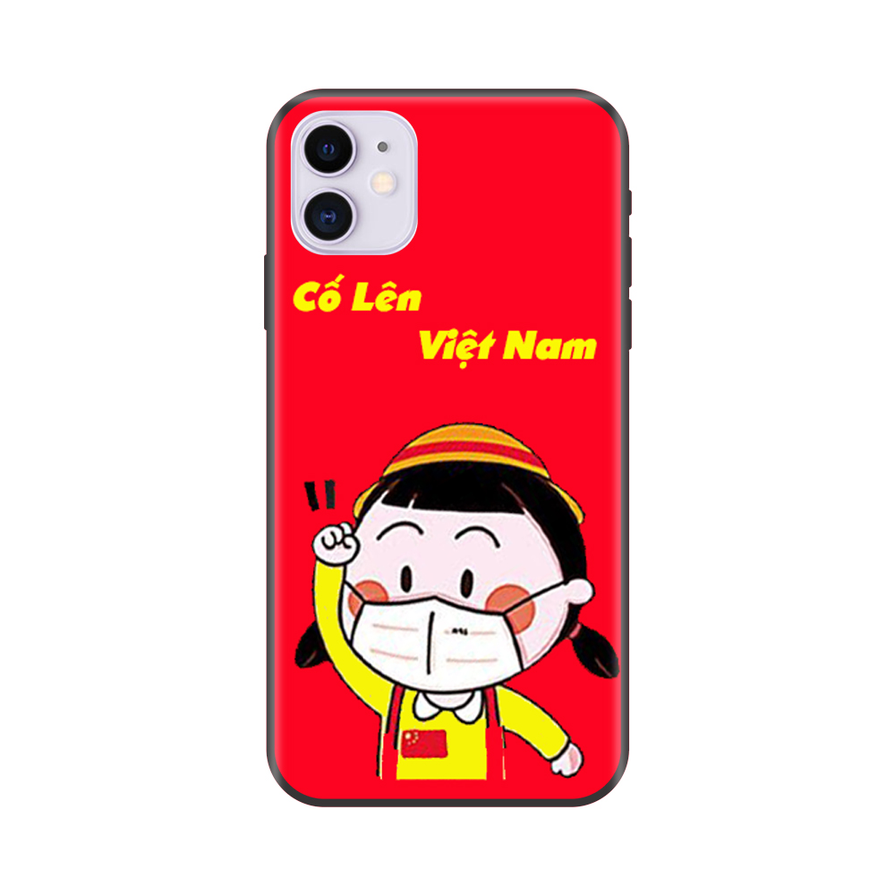 Ốp lưng Viền Dẻo TPU cho điện thoại IPHONE 11 Cổ Vũ Cố Lên Việt Nam