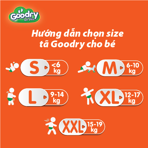 Tã dán Goodry size M28 công nghệ Nhật Bản màng đáy thoáng khí