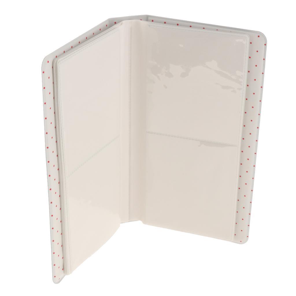 2 Pieces Pink+Black 64Pocket Photo Album Storage Case for Fuji SQ20/SQ10/SQ6