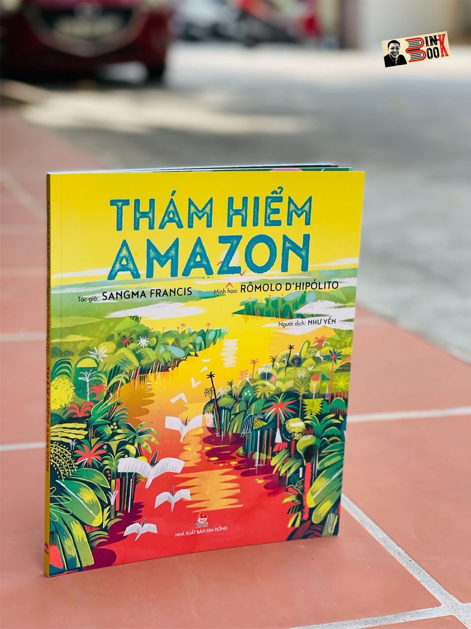 (Sách tranh minh hoạ màu) THÁM HIỂM AMAZON – Sangma Francis - Như Yến dịch – Nhà xuất bản Kim Đồng (sách mới 2022) (bìa mềm)
