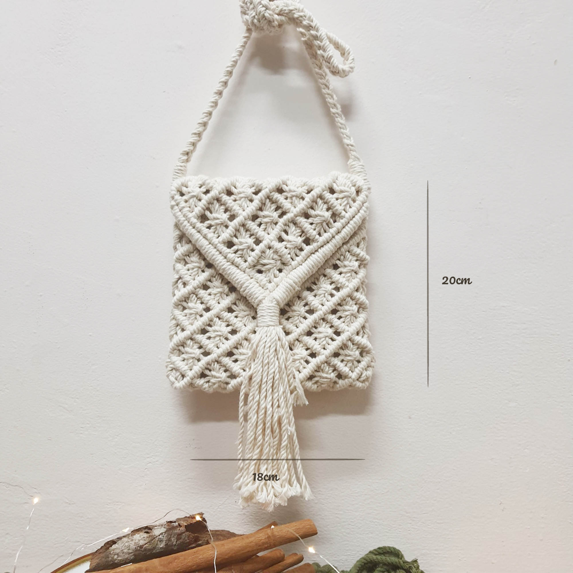 Túi đeo chéo thời trang macrame - hàng thủ công - ảnh thật - làm theo yêu cầu