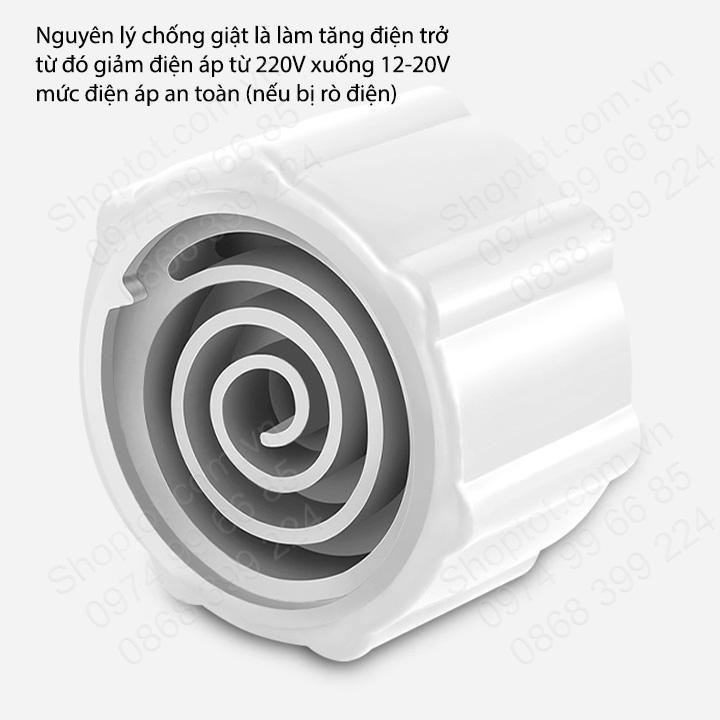 Van chống giật bình nóng lạnh với đầu ren bằng đồng D20mm, không dùng điện