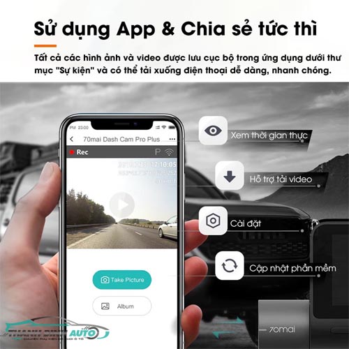 Camera hành trình 70mai Dash Cam Pro Plus+ A500S