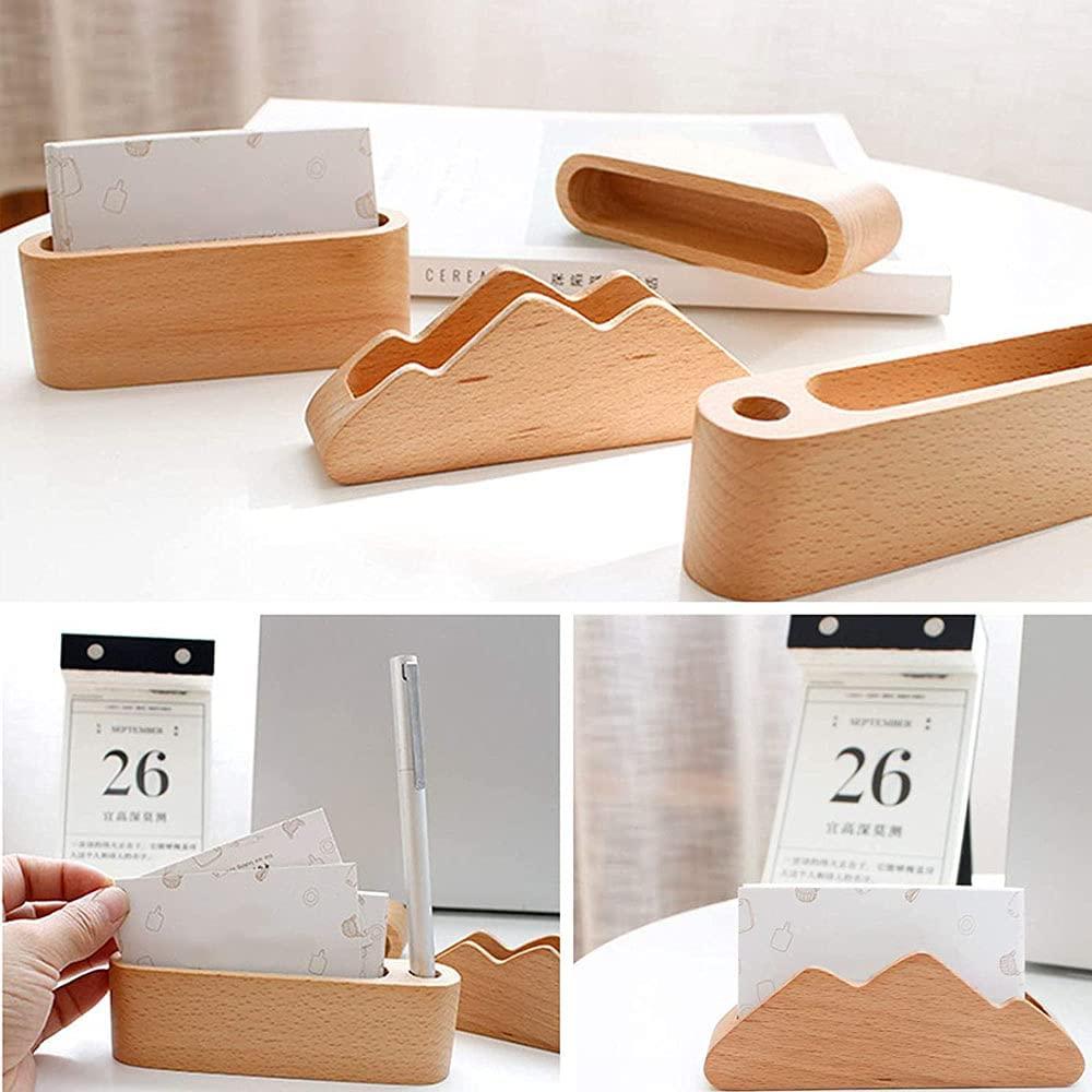 Giá đỡ danh thiếp, Giá đỡ trưng bày thẻ, Giá đỡ danh thiếp bằng gỗ