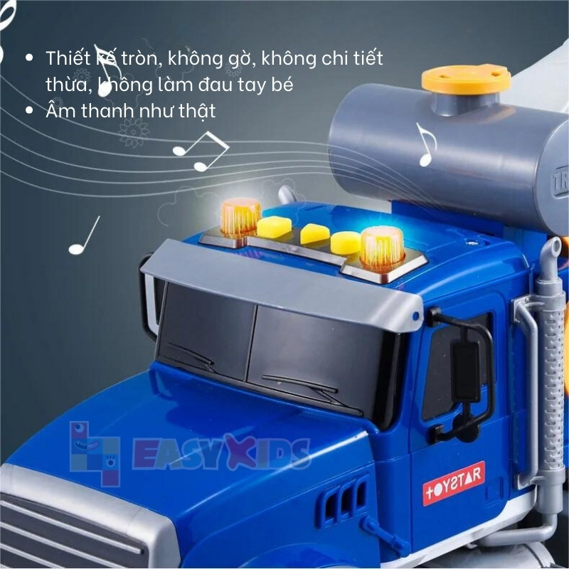 Xe Tải Xe Ben Toystar Đồ Chơi Mô Hình Cỡ Lớn Cho Bé, Đồ Chơi Xe Tải Xe Ben Có Đèn Nhạc