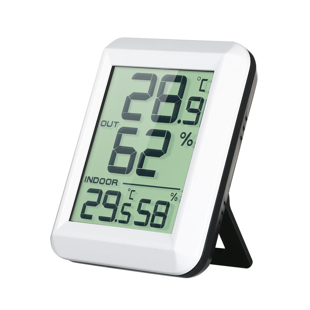 Nhiệt kế kỹ thuật số LCD mini không dây đo độ ẩm theo dõi nhiệt độ