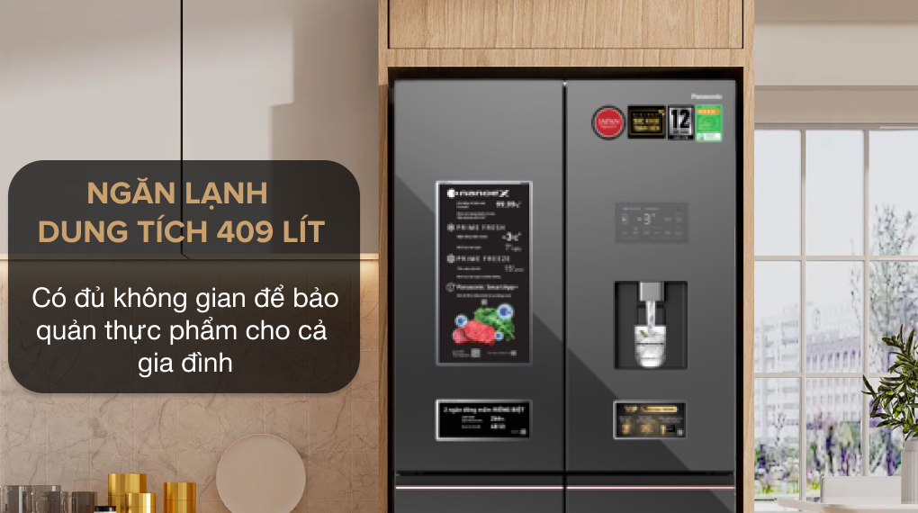 Tủ lạnh Panasonic Inverter 621 lít PRIME+ Edition Multi Door NR-XY680YMMV - Hàng Chính Hãng - Giao HCM