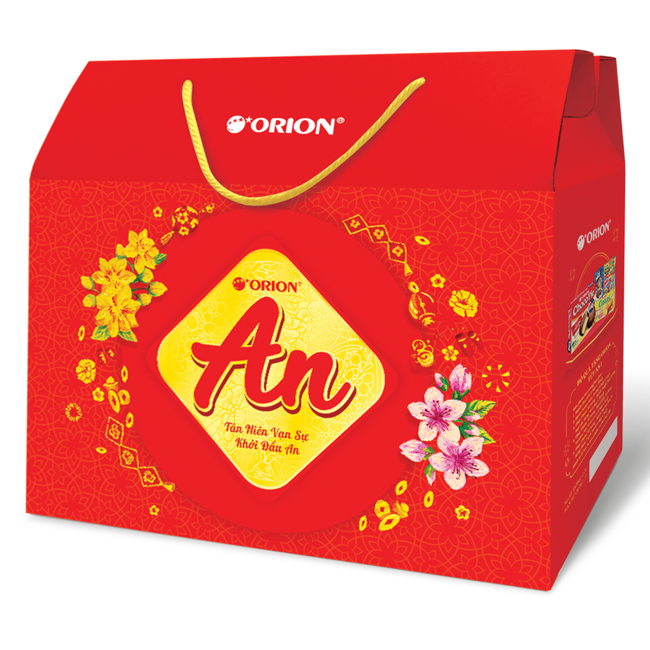 Bộ Quà Tết ORION - AN TÀI LỘC 1 657.6g (Dạng Túi Xách)