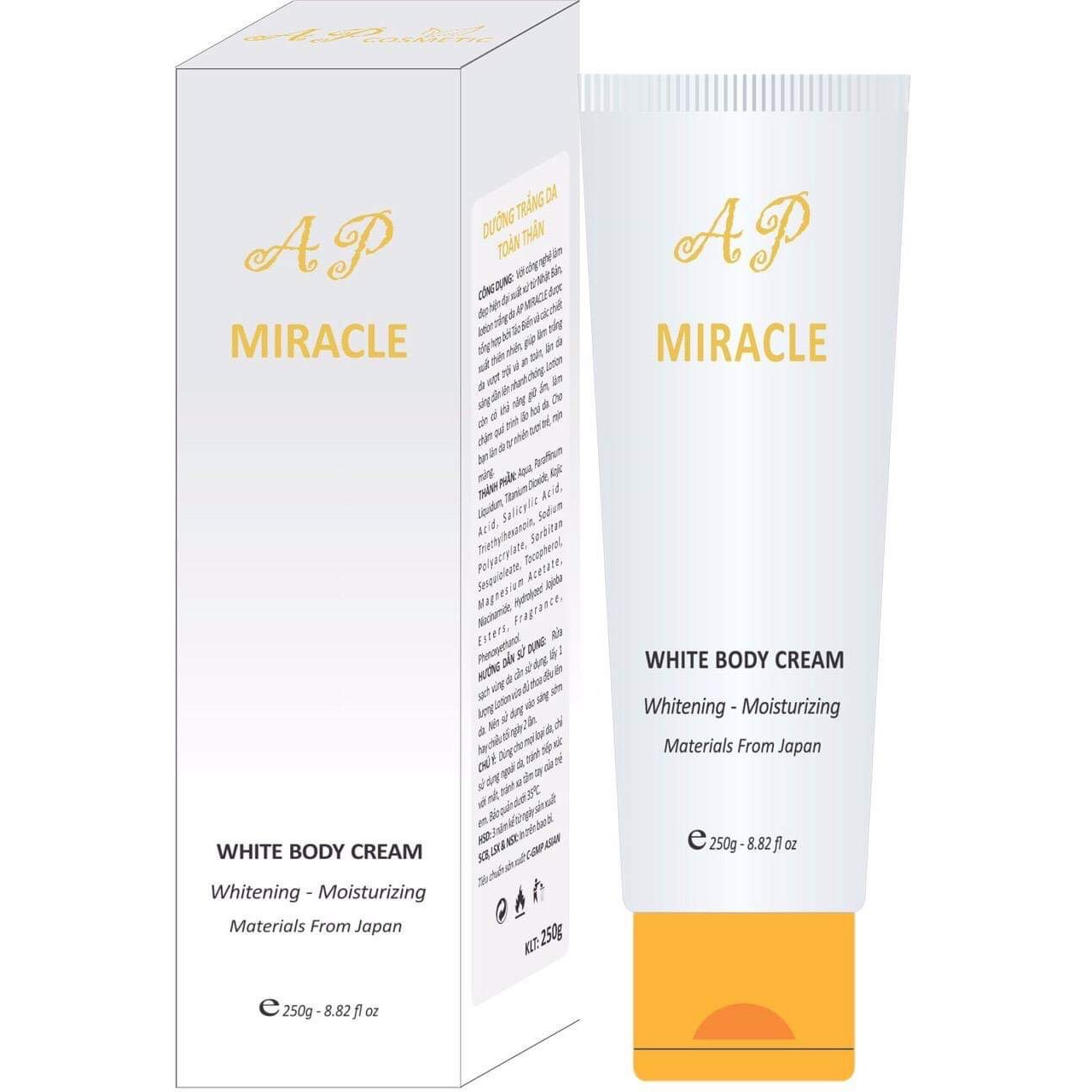 KEM DƯỠNG TRẮNG DA TOÀN THÂN 250G AP MIRACLE
