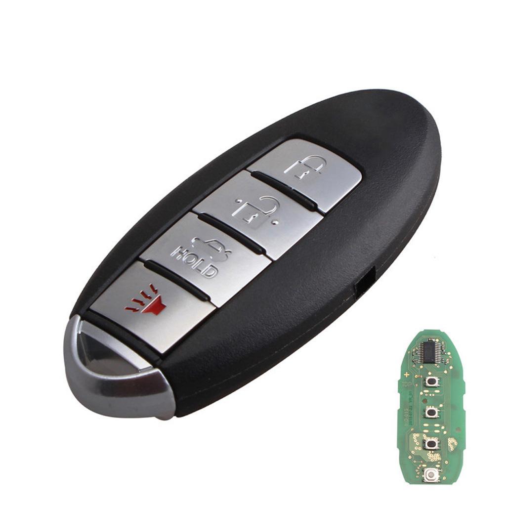 Car Keyless Entry Remote Key Fob Case Shell With Chip Uncut Blade for
