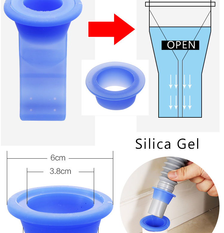 Phụ kiện Silicone lắp thoát sàn chống mùi hôi vi khuẩn trào ngược lên