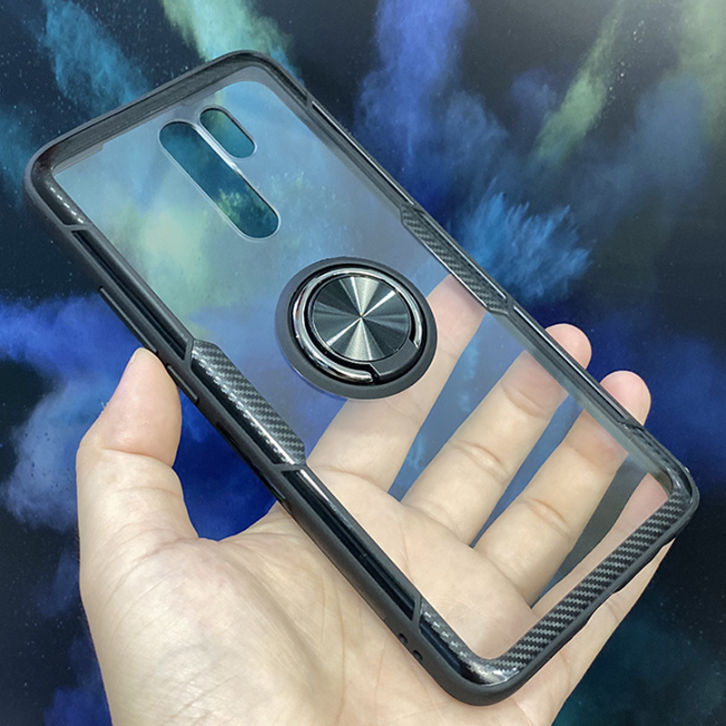 Ốp lưng cho Xiaomi Redmi 9 Trong Suốt Chống Sốc iRing Viền Màu