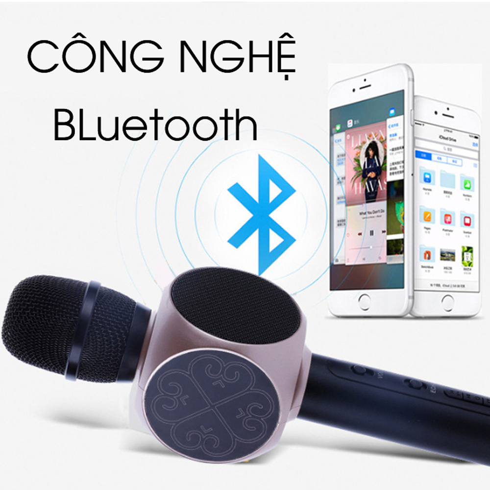 Micro karaoke bluetooth YS82 kèm loa bass trầm ấm, bắt giọng tốt chất lượng âm thanh hiệu quả hát mọi lúc mọi nơi, kết nối bluetooth ổn định, hộ trợ khe cắm thẻ nhớ và cổng AUX ( Giao màu ngẫu nhiên )