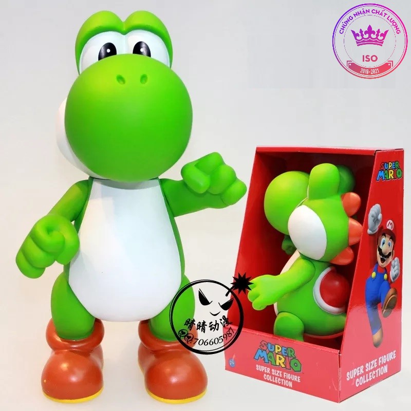 Mô hình super mario Nitendo Yoshi khủng long xanh cưởi 1765 D2 5