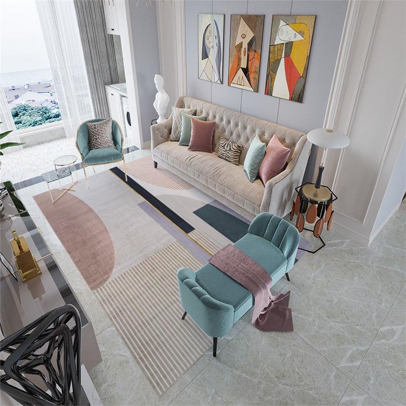 Thảm Trải Sàn Toàn Bộ Cạnh Giường Phòng Khách / Phòng Ngủ / Phòng Khách Chống Bẩn Phong Cách Bắc Âu