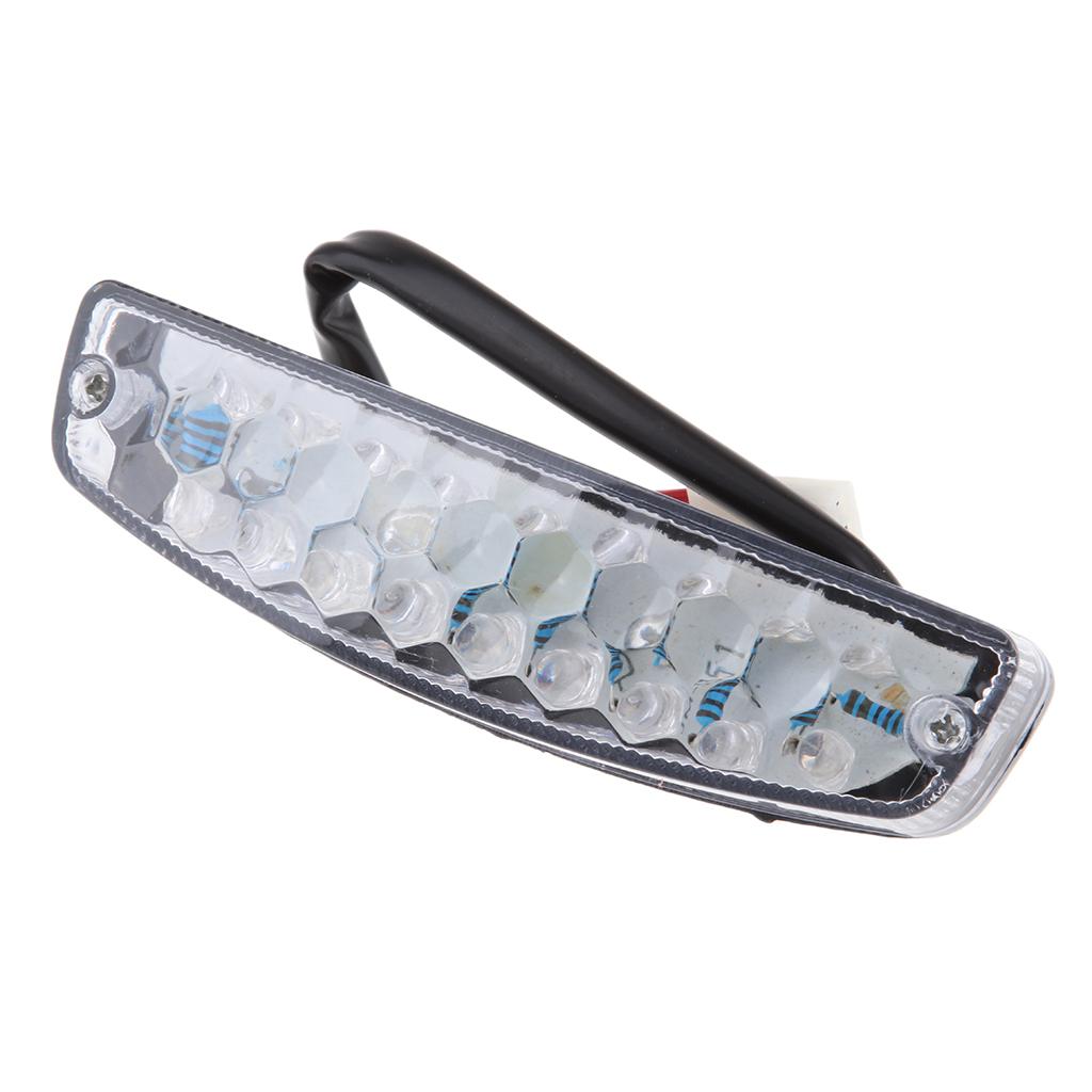 Universal Motorbike Cafe Racer Red LED Rear Tail Light Indicator Brake Lamp