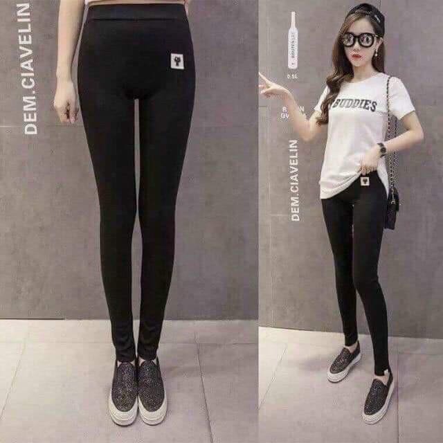 Quần legging lót lông, quần lót lông hình mèo siêu cute, quần giữ nhiệt giữ ấm mùa đông