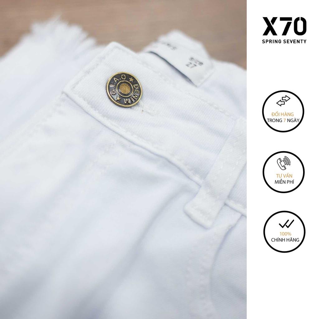 Quần Short Jean Nữ Thiết Kế Thời Trang X70 - 03640002