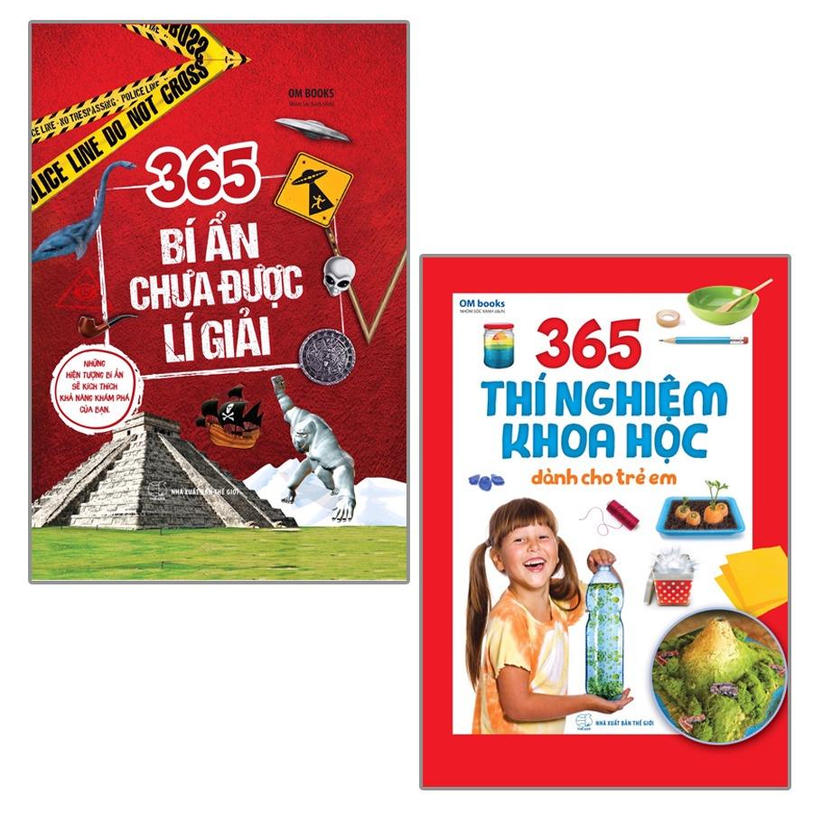 Combo 365 Bí Ẩn Chưa Được Lí Giải + 365 Thí Nghiệm Khoa Học Dành Cho Trẻ Em