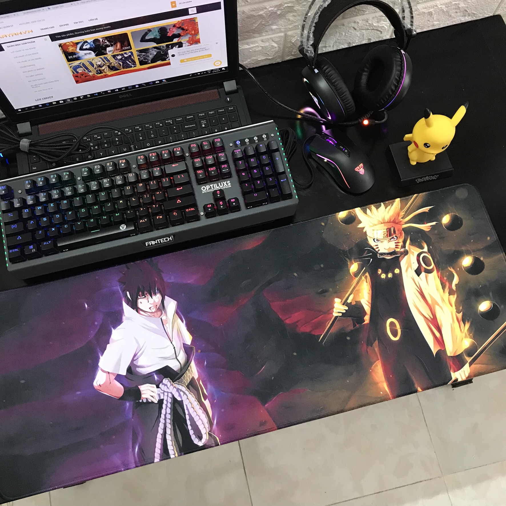 Miếng Lót Chuột, Bàn Di Chuột, mouse pad anime Naruto cỡ lớn (80x30x0.3)