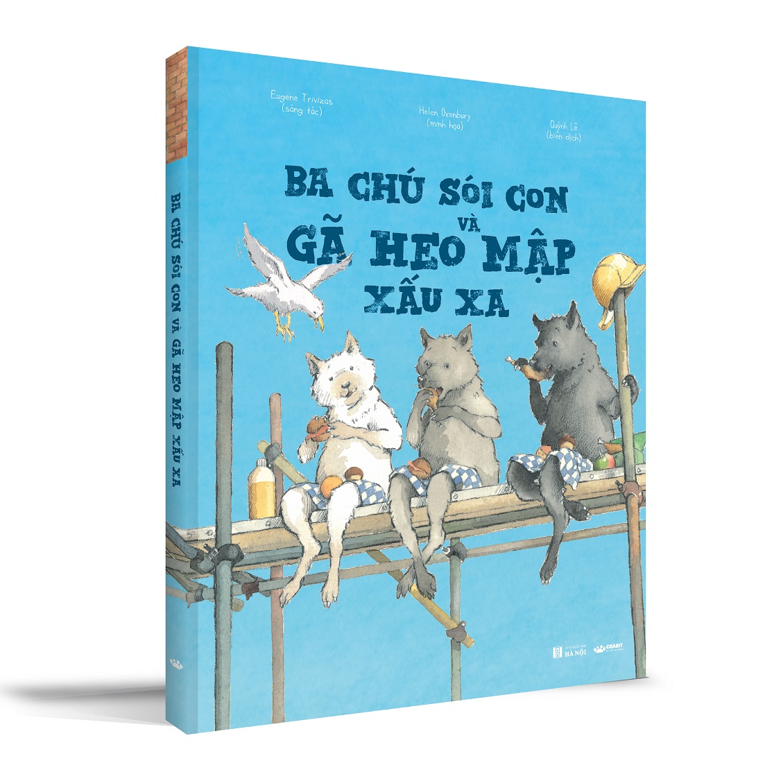 Sách truyện thiếu nhi - Ba chú sói con và gã heo mập xấu xa - Crabit Kidbooks - dành cho trẻ 5+