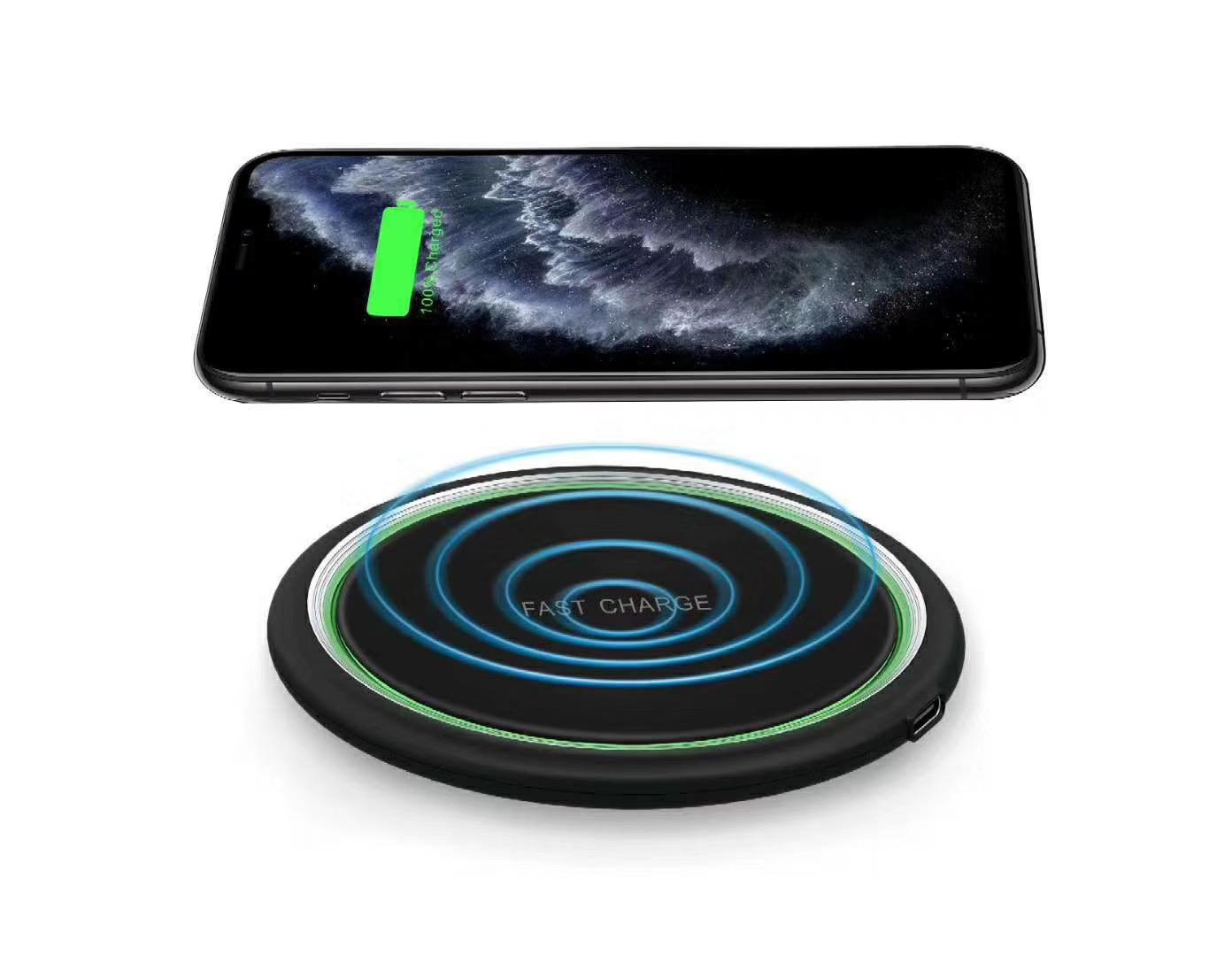Bộ sạc không dây Fast Smart Pad 10W Crading sạc cho iPhone 13 Samsung S10