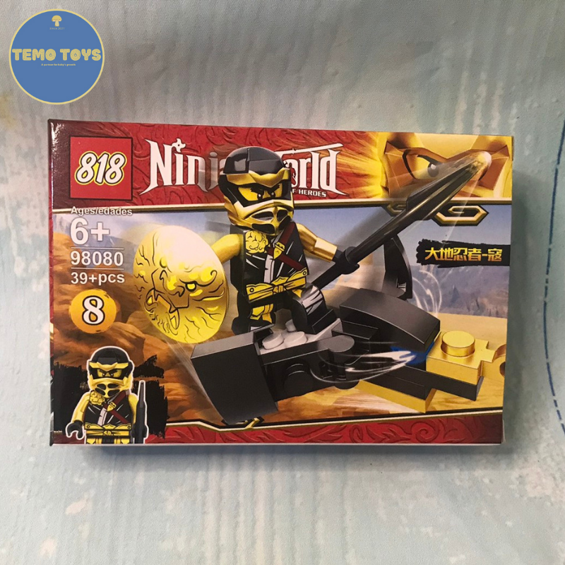 bộ ghép hình lego giá rẻ chima  ninjago cho bé trai 42 chi tiết tăng khả năng sáng tạo Temo Toys