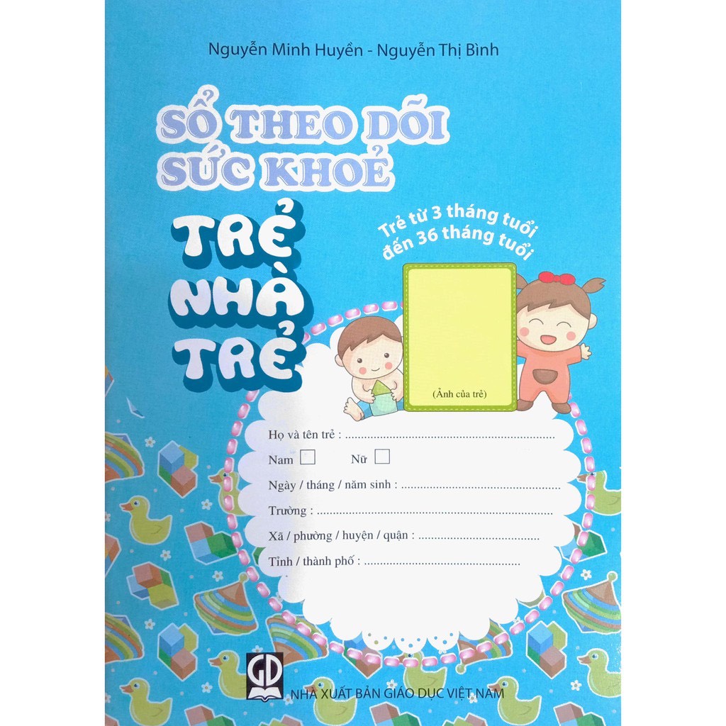 Combo 5 Cuốn Sổ Theo Dõi Sức Khoẻ Trẻ Mầm Non Theo Khối Nhà Trẻ Và Mẫu Giáo