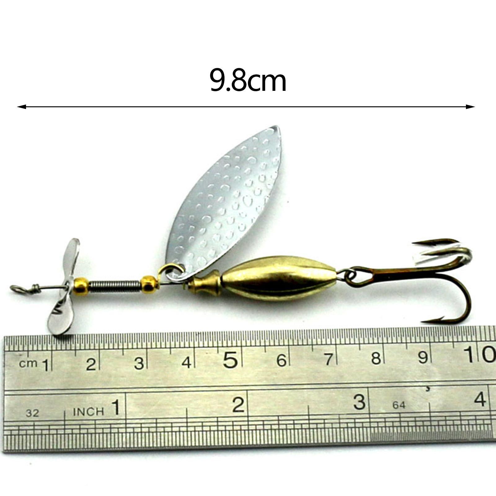 5Pcs Fishing Lures Rotary Baits, Fish Hooks Fishing Terminal Supplies, Catfish Hooks with Jig Hooks Fishing Hooks for Freshwater, Bass, Pond