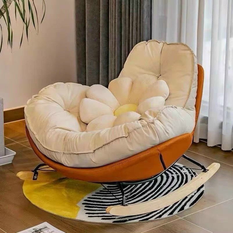 Ghế đu nằm ngủ, đọc sách đơn phong cách châu Âu Tundo dành cho bán công, phòng khách, phòng ngủ thoải mái