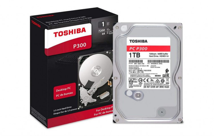 Ổ cứng HDD Toshiba P300 3.5" 1TB SATA 7200RPM 64MB (HDWD110UZSVA)