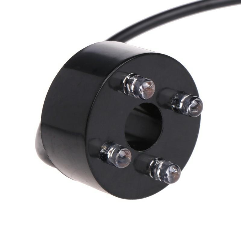 Máy bơm chìm 3w kèm 4 bóng led nhiều màu + 0,5 m dây 8 li .