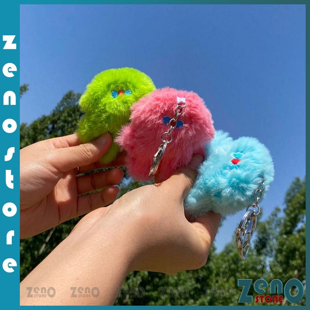 Móc khóa yêu tinh kute nhiều màu, móc treo balo, có móc khoen tròn và móc snap hook