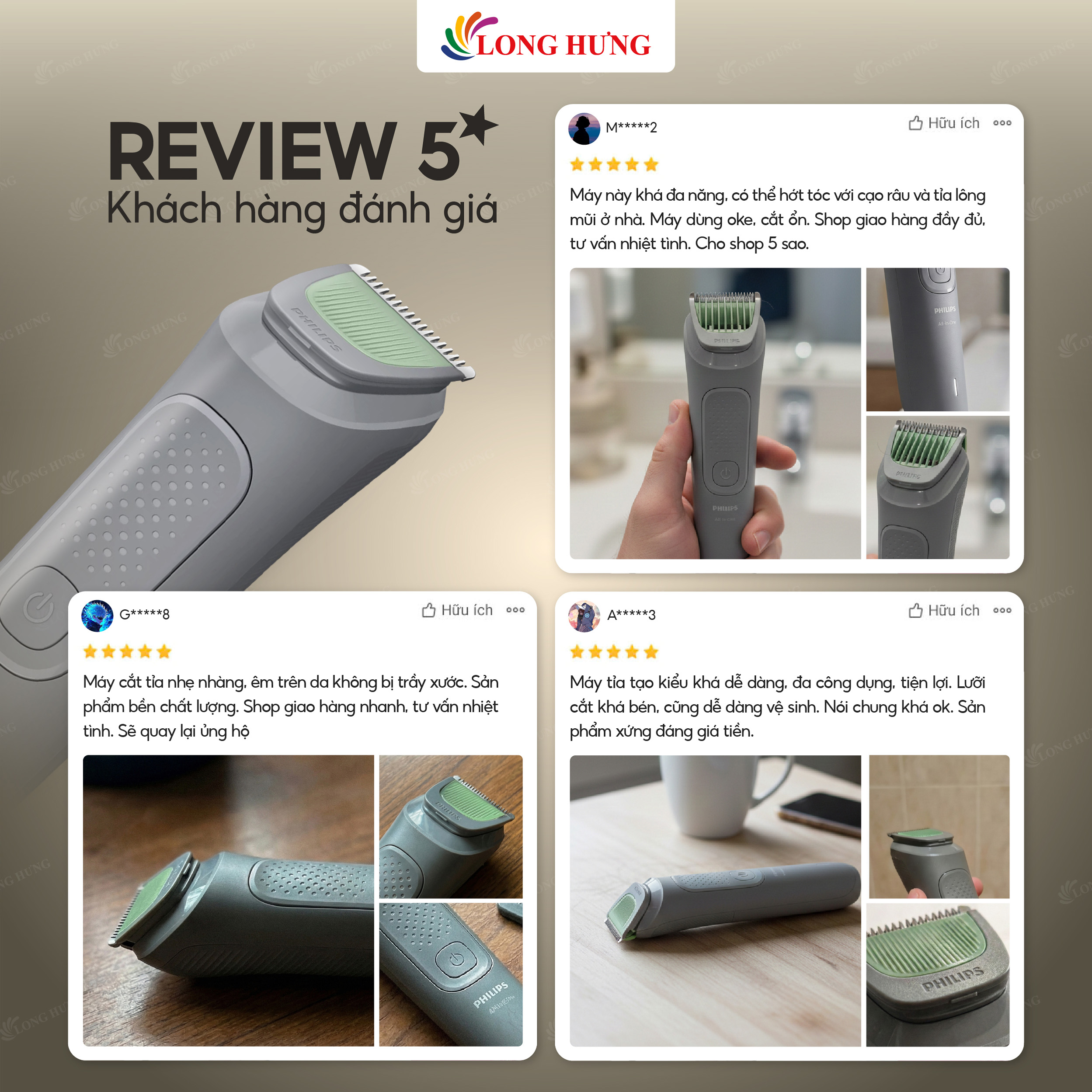Tông đơ đa năng Philips All-in-One Trimmer 3000 Series MG3911/15 - Hàng chính hãng