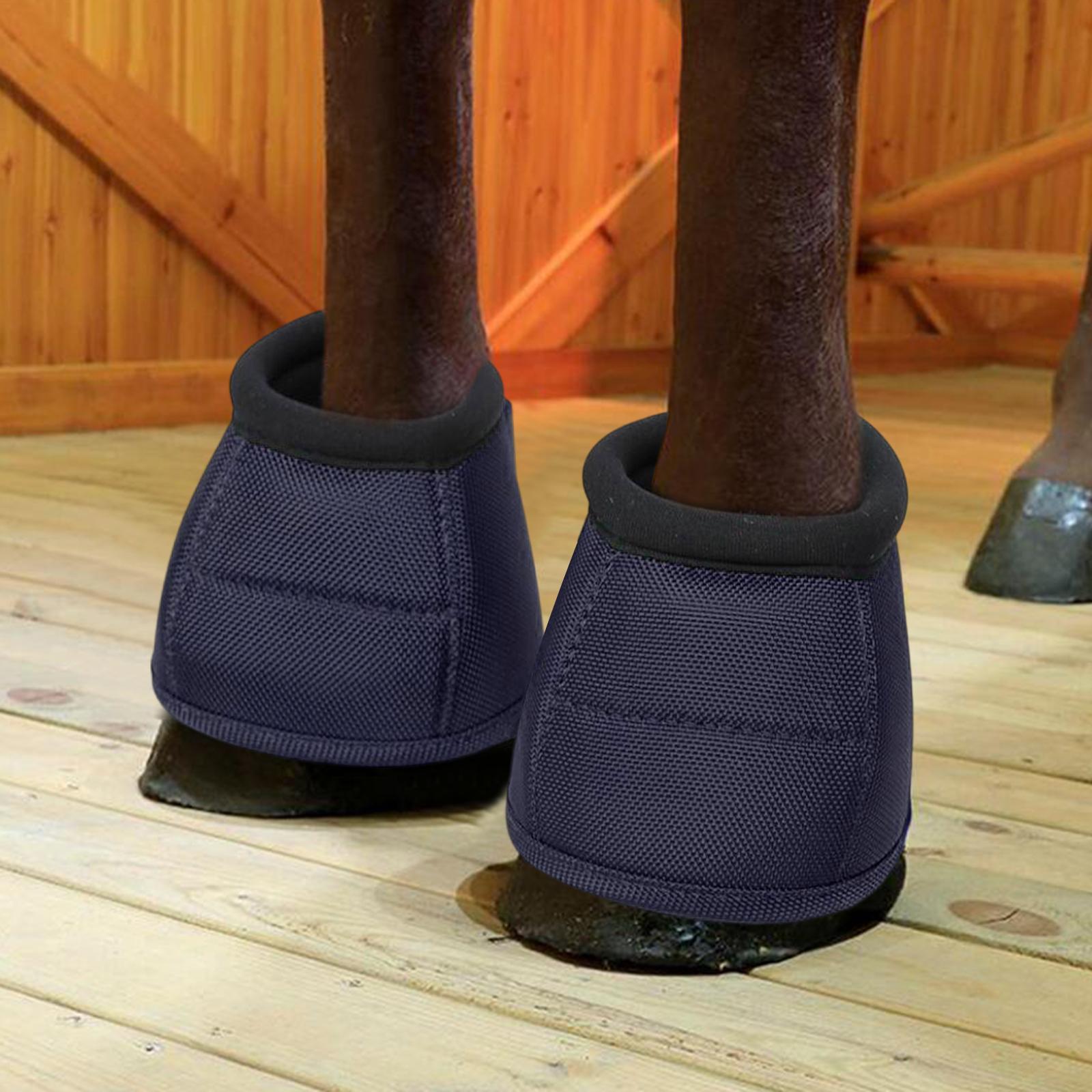 Horse Bell Boots Protector Guard Bowl Shock Absorbing Hoof Boot