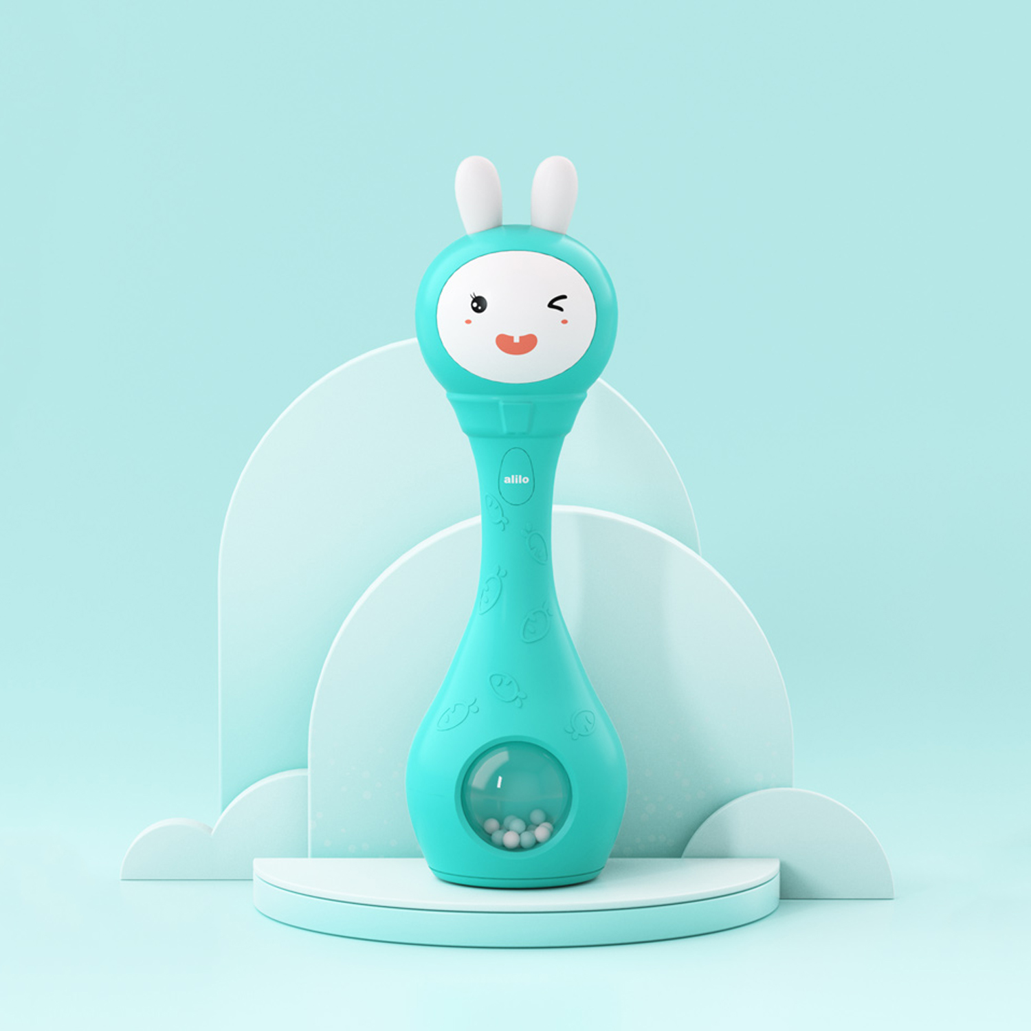 Lục lạc phát nhạc giáo dục cho trẻ Alilo Melody Rattle R1C - Hàng chính hãng - Đồ chơi giáo dục sớm, kích thước nhỏ gọn