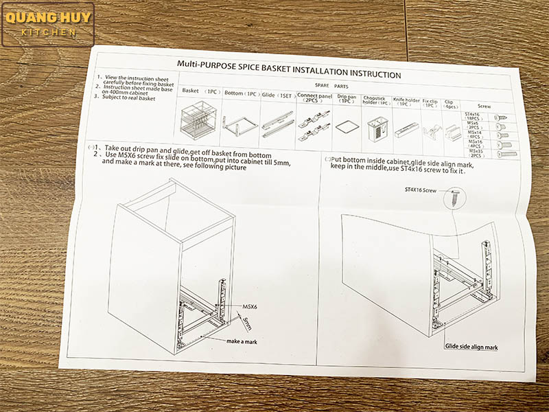 Giá để dao thớt gia vị sơn nano bảo hành han gỉ 10 năm